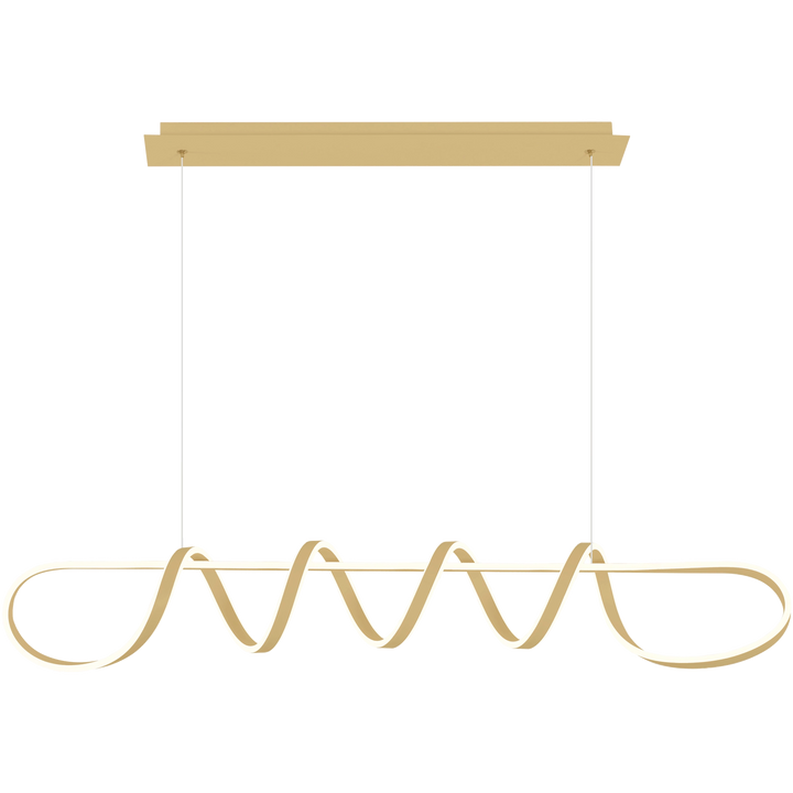 Calibo Bulbul 1500mm LED Linear Pendant Light Brass Pendant