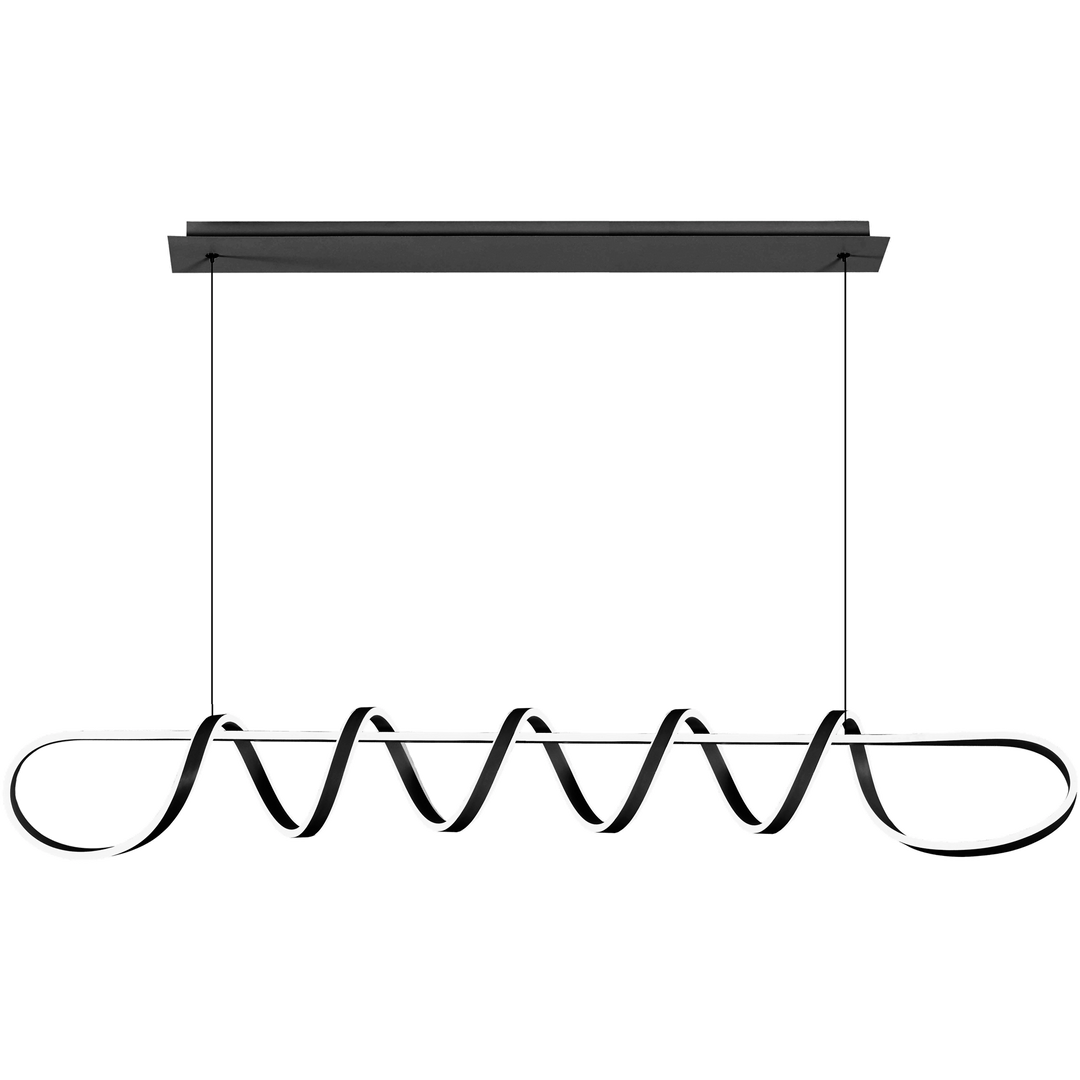 Calibo Bulbul 2000mm LED Linear Pendant Light Black pendant