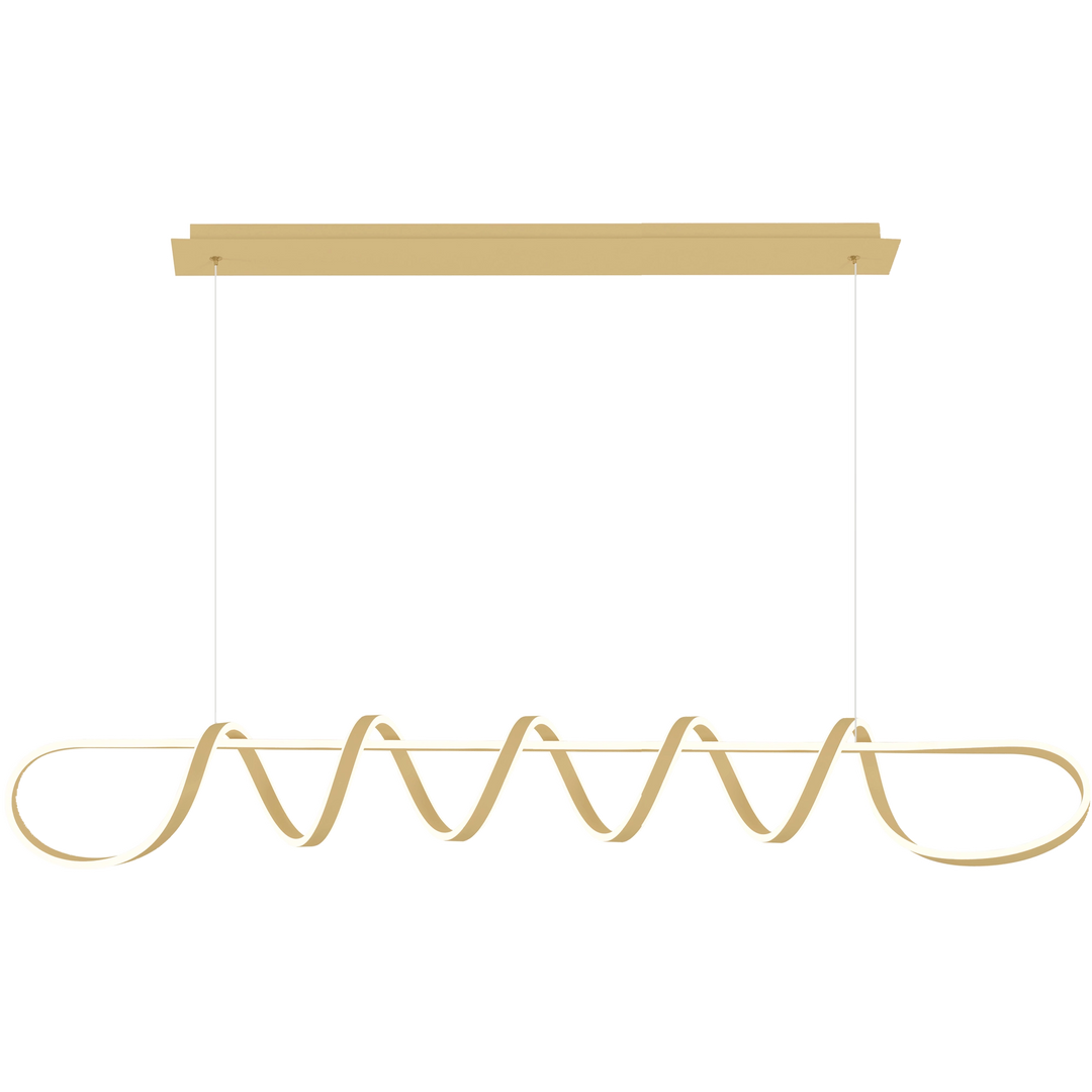 Calibo Bulbul 2000mm LED Linear Pendant Light Brass pendant