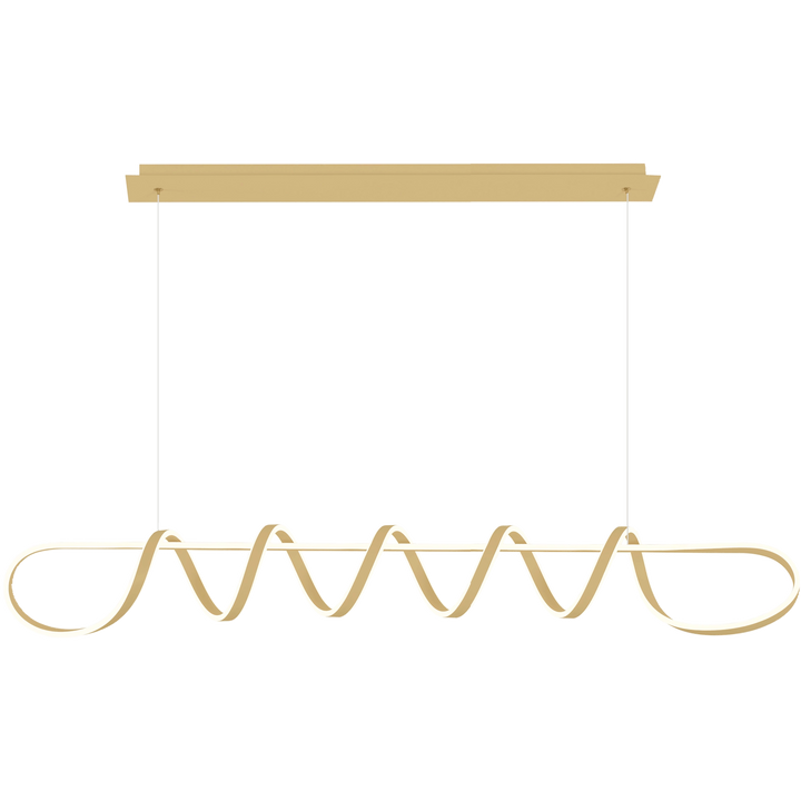 Calibo Bulbul 2000mm LED Linear Pendant Light Brass pendant
