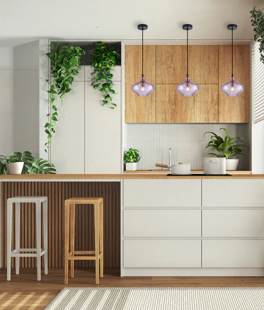 CAMPANA: Interior Wine Glass Shape Ribbed Pendant Lights Pendant