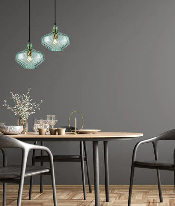 CAMPANA: Interior Wine Glass Shape Ribbed Pendant Lights Pendant