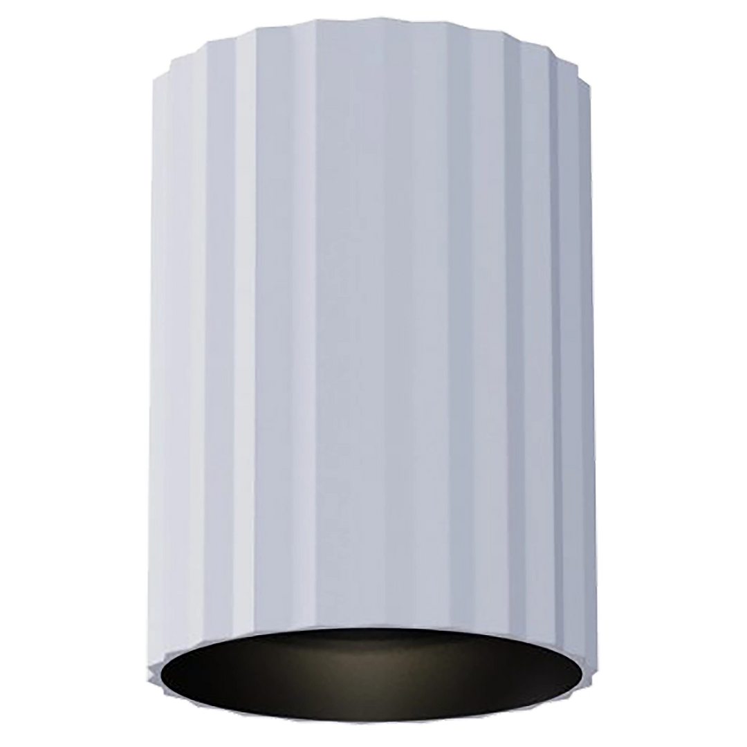 Calibo Canary Fluted 150mm Surface Mounted Downlight White Downlight