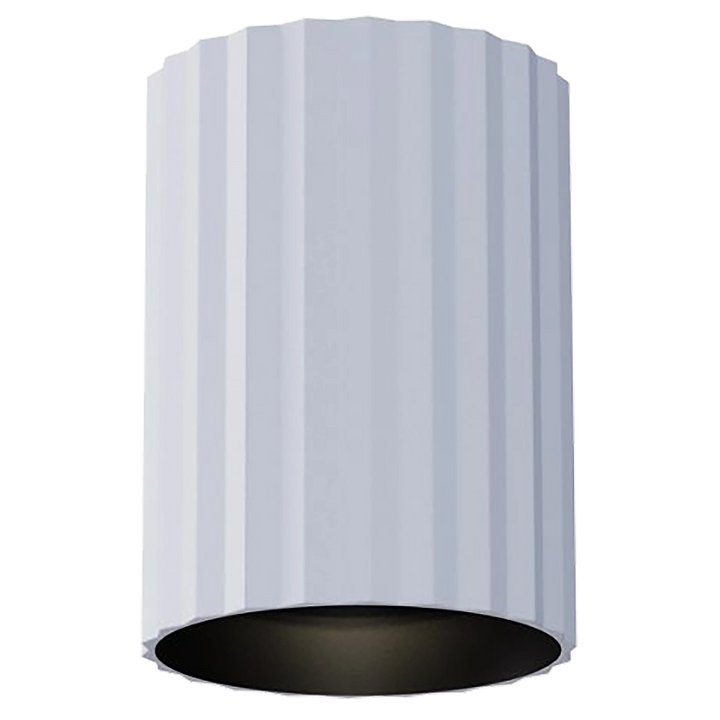 Calibo Canary Fluted 150mm Surface Mounted Downlight White Downlight