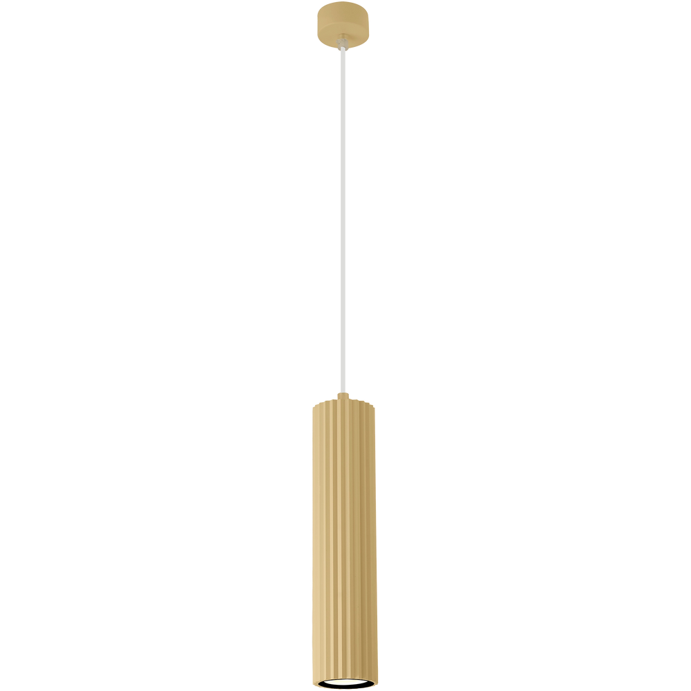 Calibo Canary Fluted 300mm Pendant Light Brass Pendant