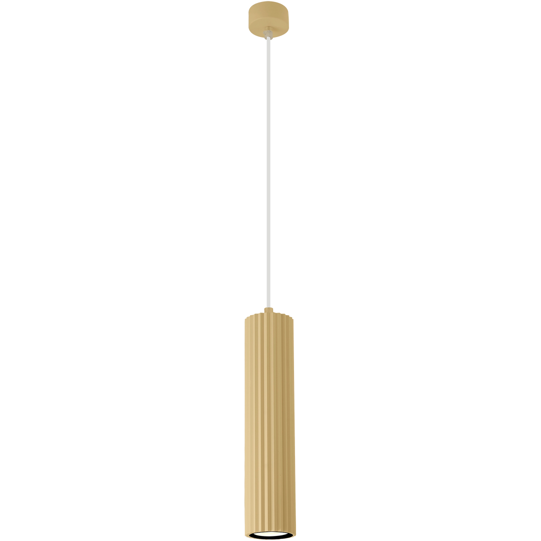 Calibo Canary Fluted 300mm Pendant Light Brass Pendant