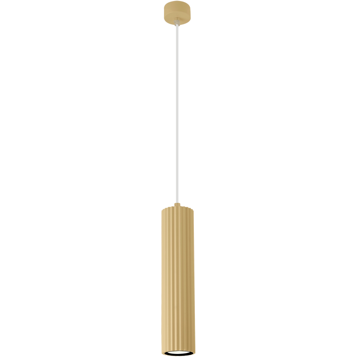 Calibo Canary Fluted 300mm Pendant Light Brass Pendant
