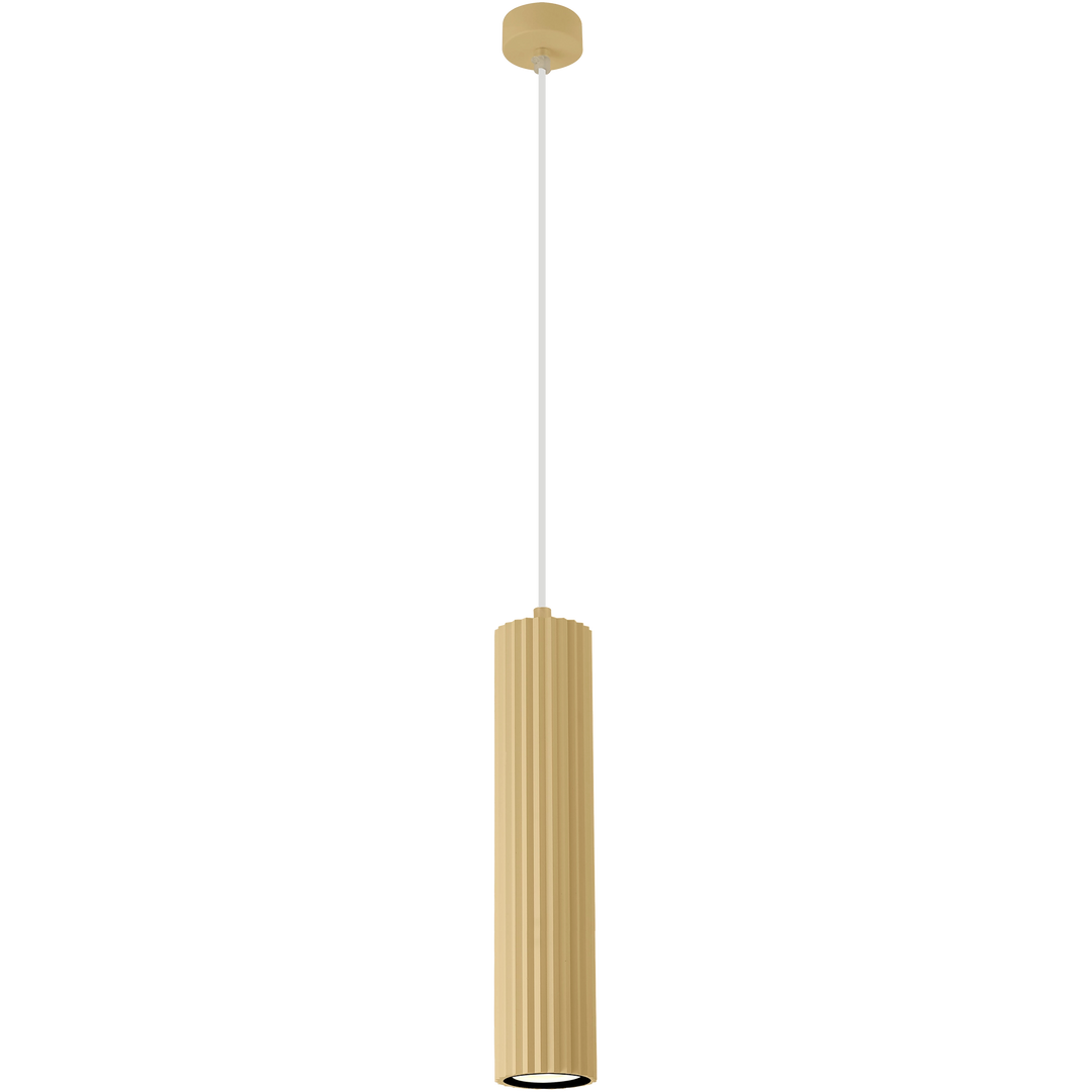 Calibo Canary Fluted 500mm Pendant Light Brass Pendant