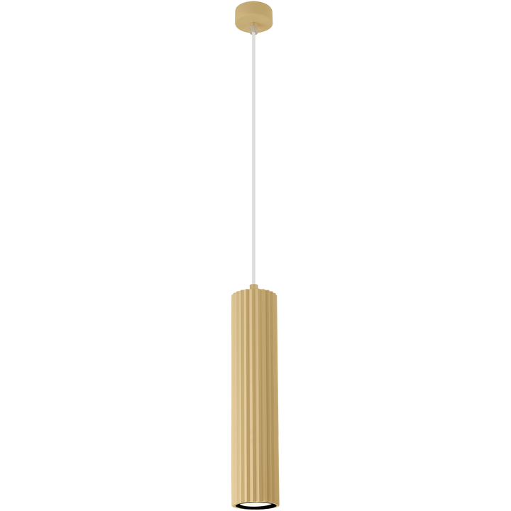 Calibo Canary Fluted 500mm Pendant Light Brass Pendant