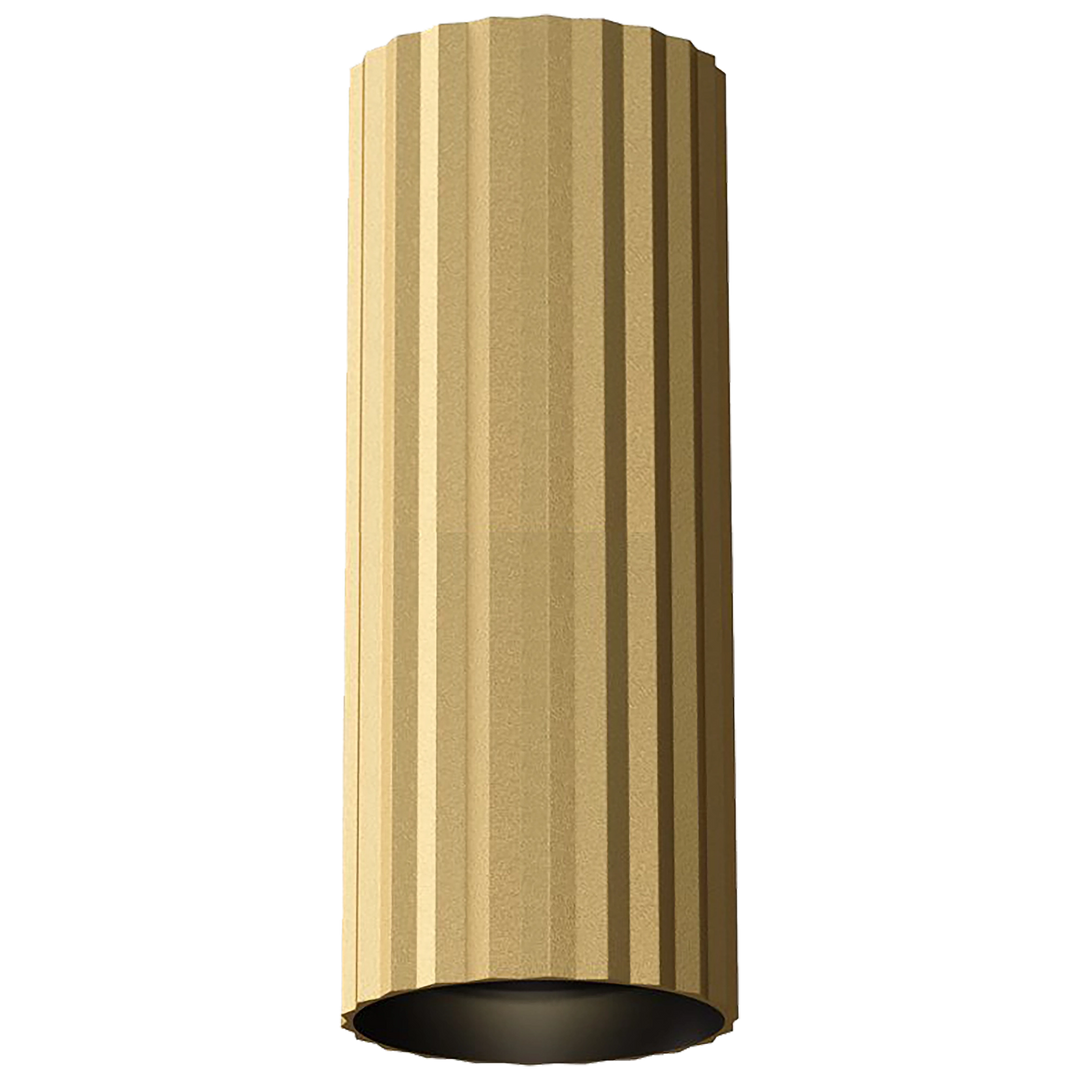 Canary Fluted 300mm Surface Mounted Downlight Brass Downlight