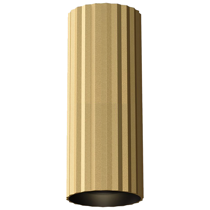 Canary Fluted 300mm Surface Mounted Downlight Brass Downlight