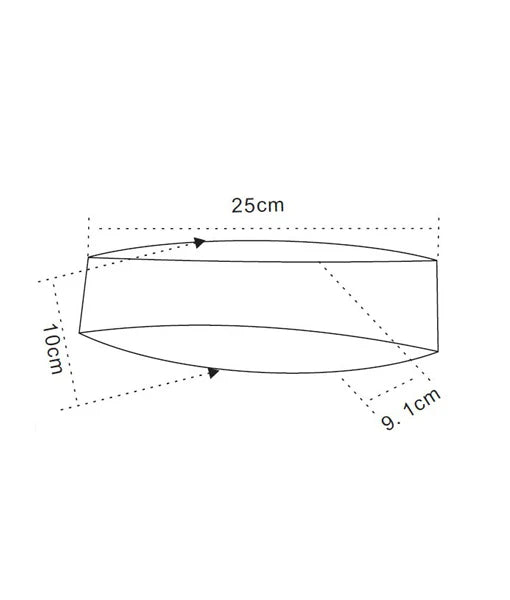CANNES: City Series LED Interior Matte White Curved Up/Down Wall Light WALL LIGHT