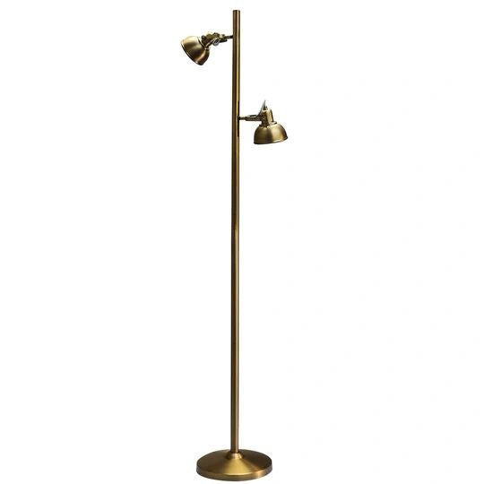 TELBIX CARSON FLOOR LAMP ANTIQUE BRASS Floor Lamp