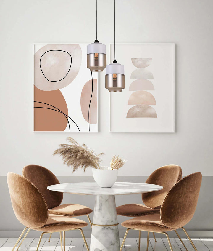 CASA: White With Amber Jar Shape Pendant Light Pendant