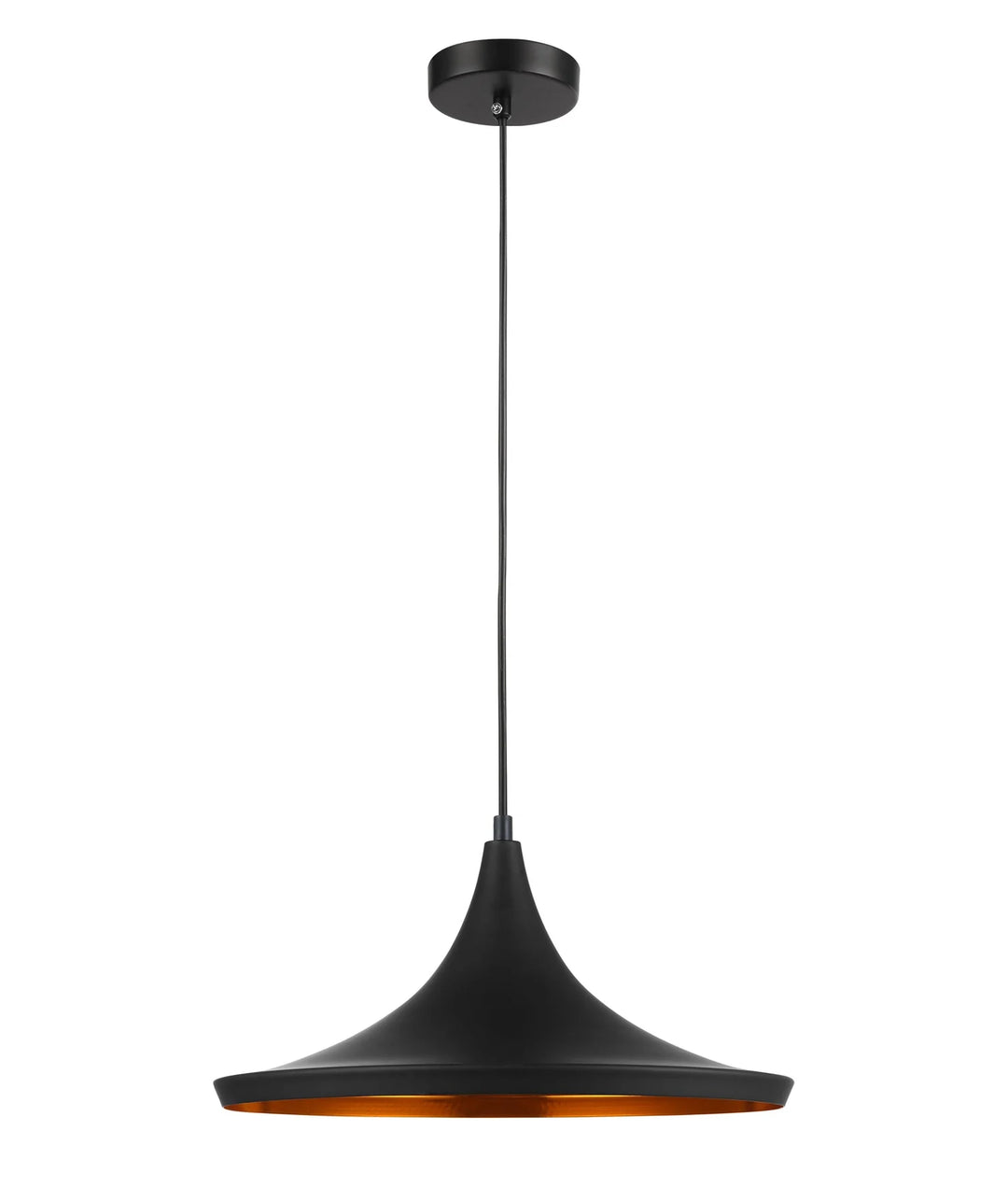 CAVIAR: Black Mexican Hat Shape Pendant Light Pendant