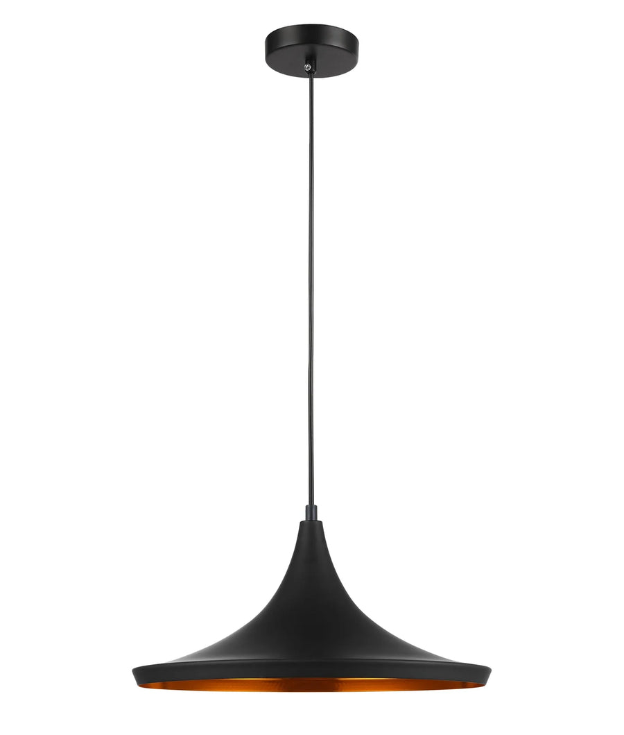 CAVIAR: Black Mexican Hat Shape Pendant Light Pendant