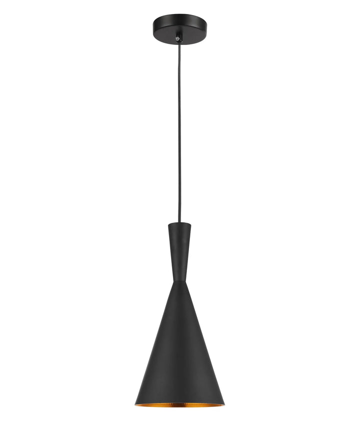 CAVIAR: Black Cone Shape Pendant Light Pendant