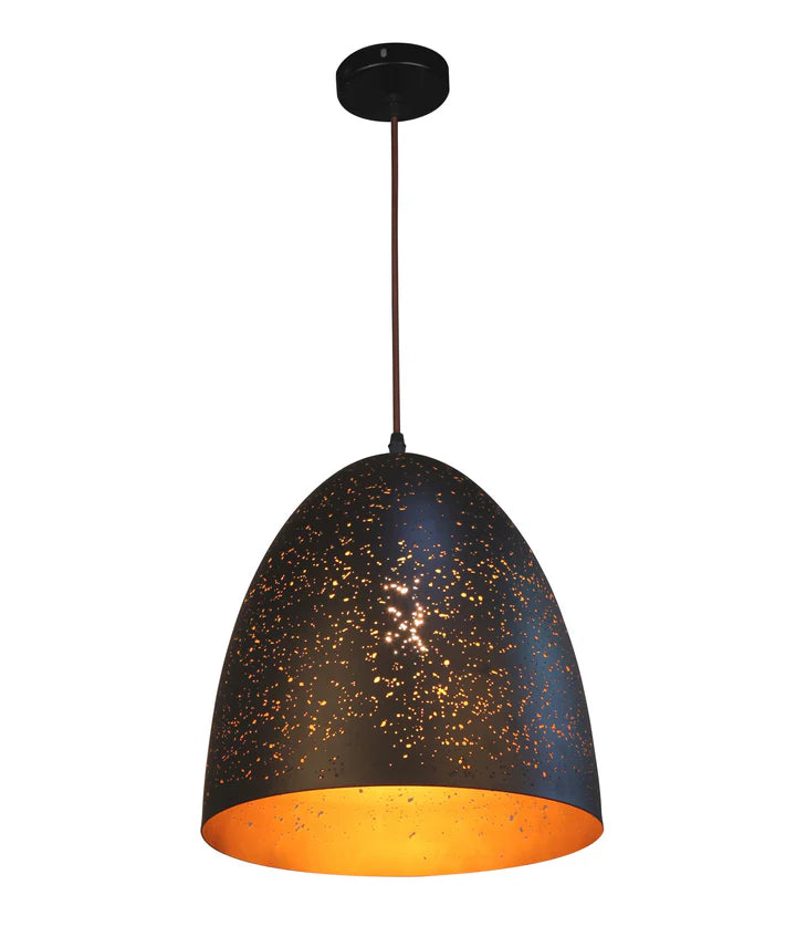 CELESTE: Bohemian Rustic Ellipse Shape Pendant Light Pendant