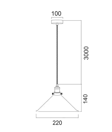 CEREMA: Interior Small White with Antique Brass & Black Highlight Coolie Pendant Light Pendant