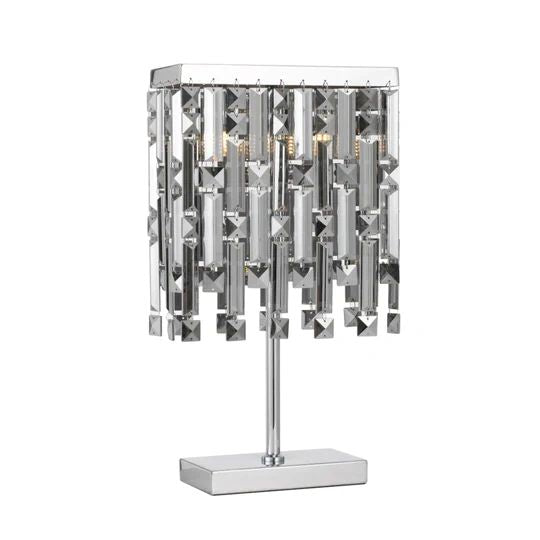 TELBIX CERONE 2 LIGHTS TABLE LAMP CHROME TABLE LAMP