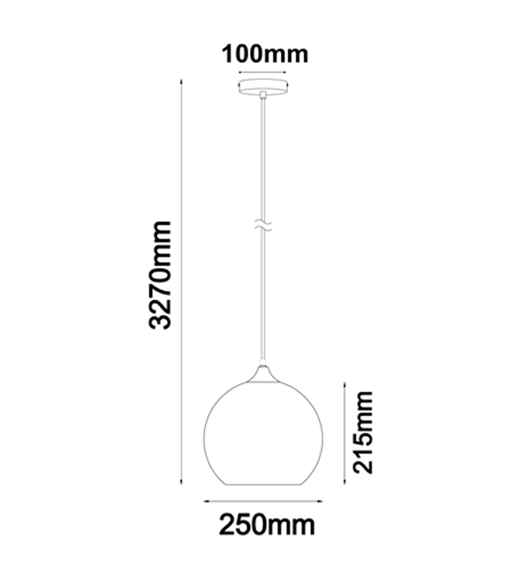 CHUVA: Smokey Black Glass with Rain Drop Effect Wine Glass Shape Pendant Light Pendant