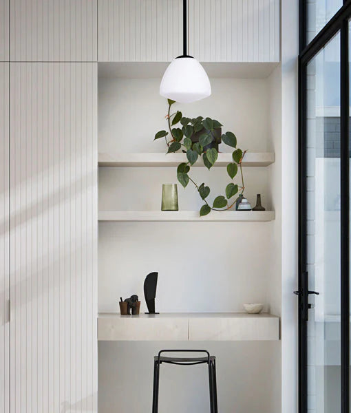 CIOTOLA: Interior Tipped Small/Medium/Large Dome Frosted Glass Pendant Lights Pendant