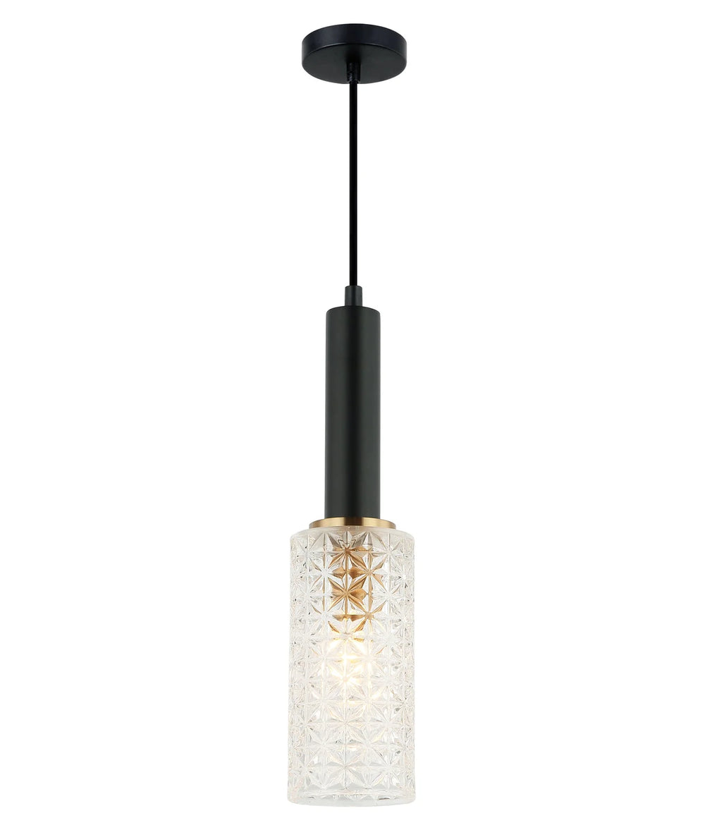 CLEO: Interior Oblong Cut Glass Pendant Light Pendant