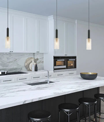 CLEO: Interior Oblong Cut Glass Pendant Light Pendant