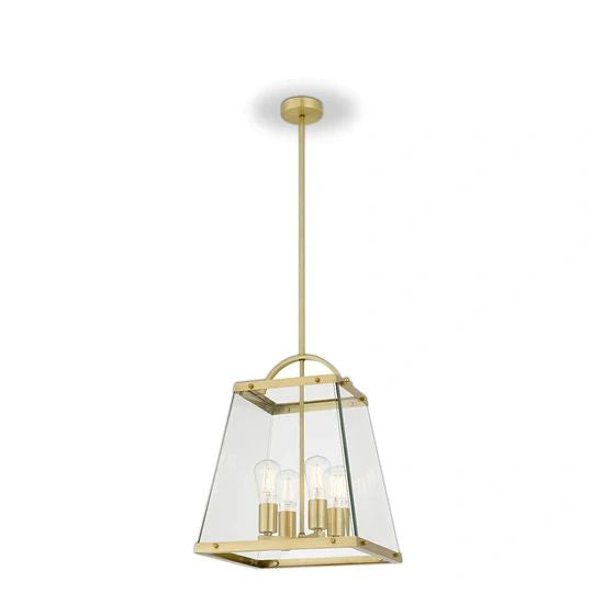 TELBIX COLAIR 4 LIGHTS SOLID BRASS BRASS Pendant