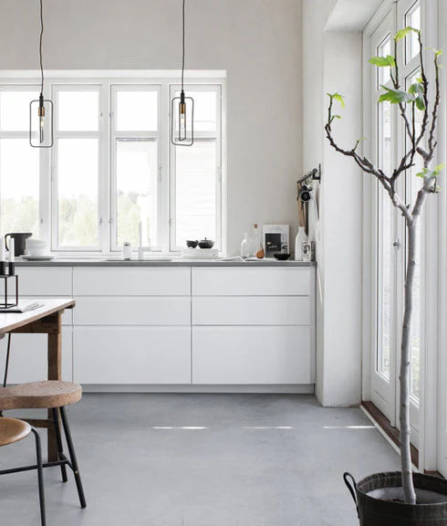 CONTOUR: Interior Black Wire Rectangular Shape Pendant Light Pendant