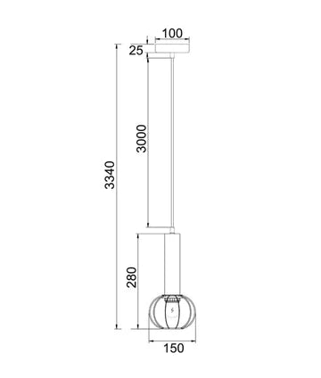 CORAZON: Interior Matte Black and Copper Cage Diamond/ Brass and Matte Black Round Cage Pendant Light Pendant