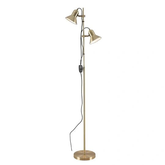 TELBIX CORELLI 2 FLOOR LAMP ANTIQUE BRASS Floor Lamp