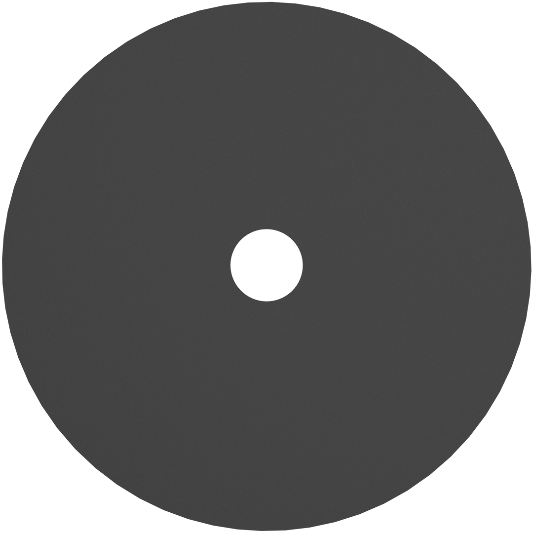 Calibo Crest 200mm round Back Plate Only- Black ACCESSORIES