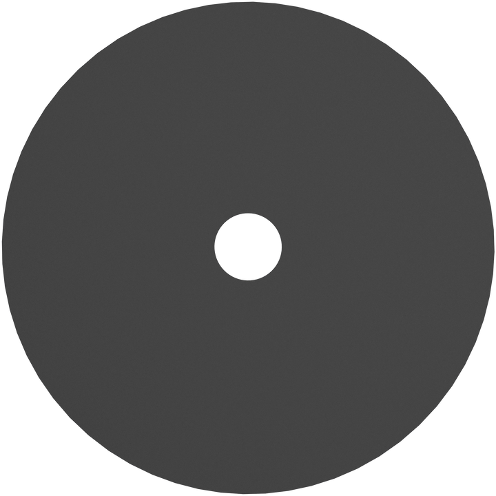 Calibo Crest 200mm round Back Plate Only- Black ACCESSORIES