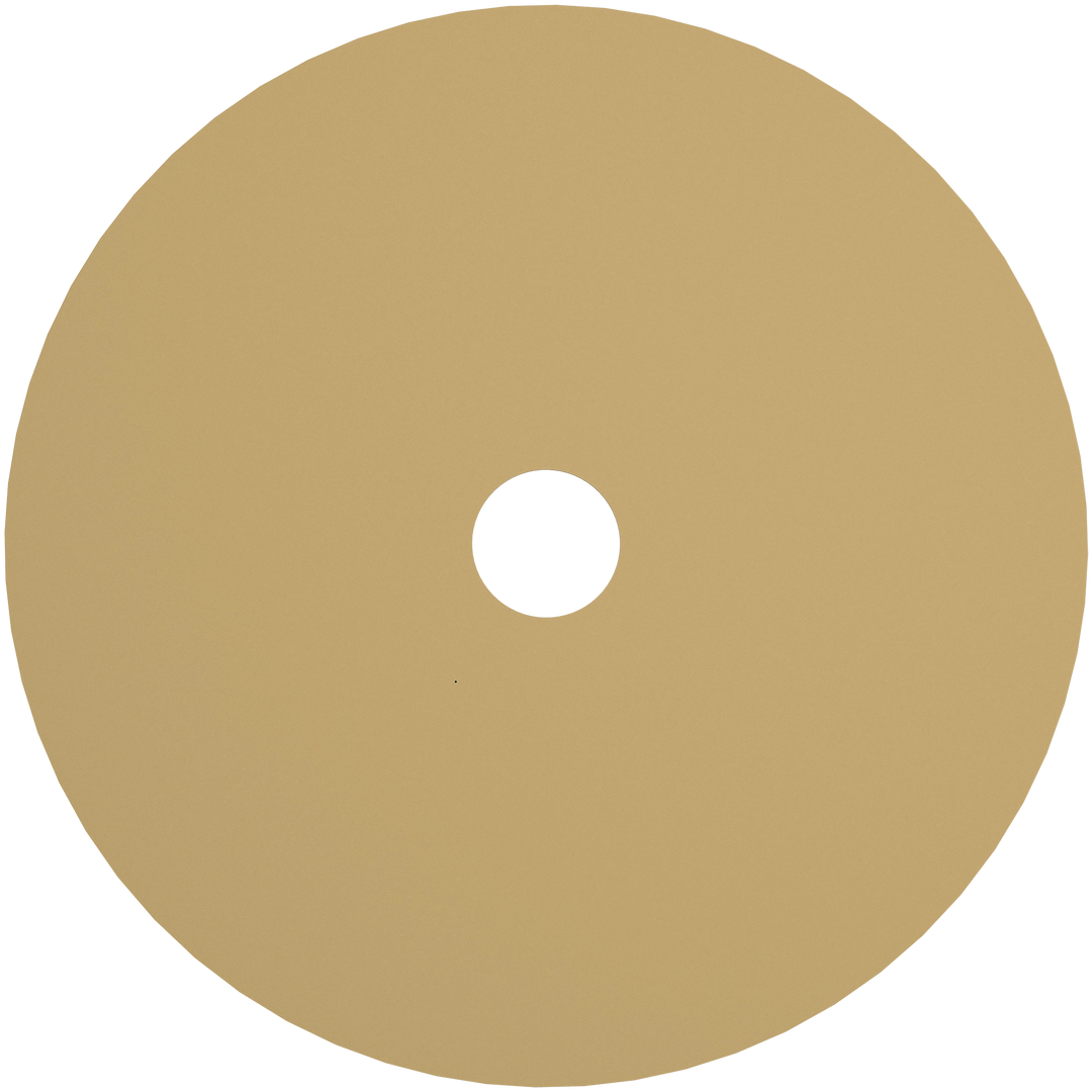 Calibo Crest 200mm round Back Plate Only- Brass ACCESSORIES