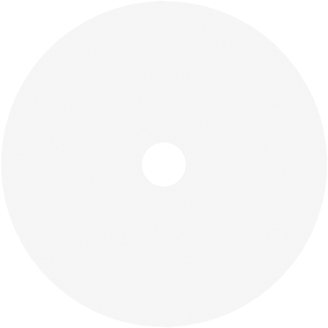Calibo Crest 200mm round Back Plate Only- White ACCESSORIES