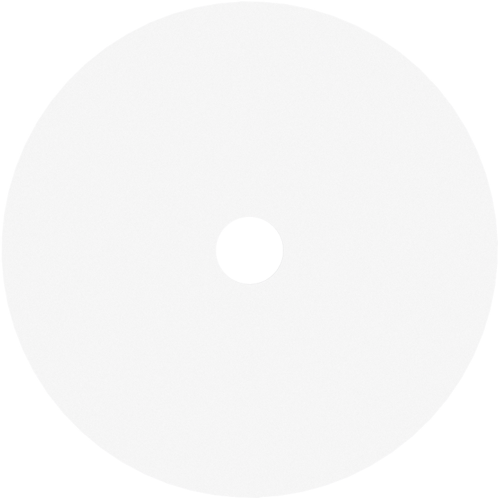 Calibo Crest 200mm round Back Plate Only- White ACCESSORIES