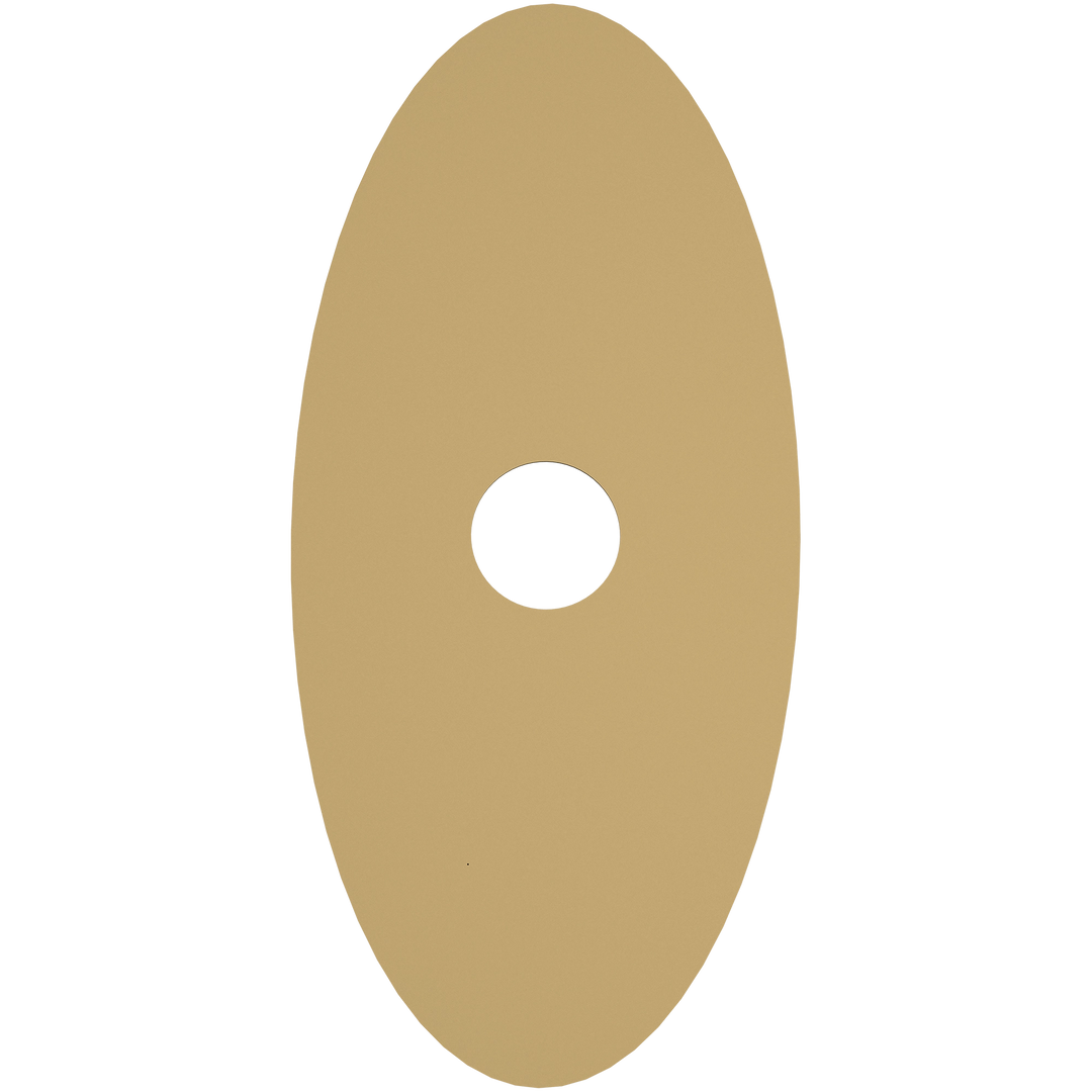 Calibo Crest 300mm Oval Back Plate Only Brass ACCESSORIES
