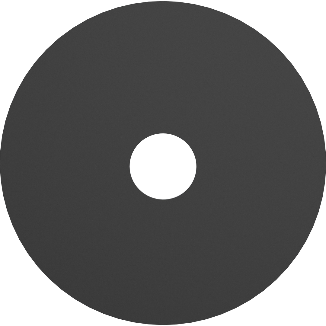 Calibo Crest 300mm Round Back Plate Only Black ACCESSORIES