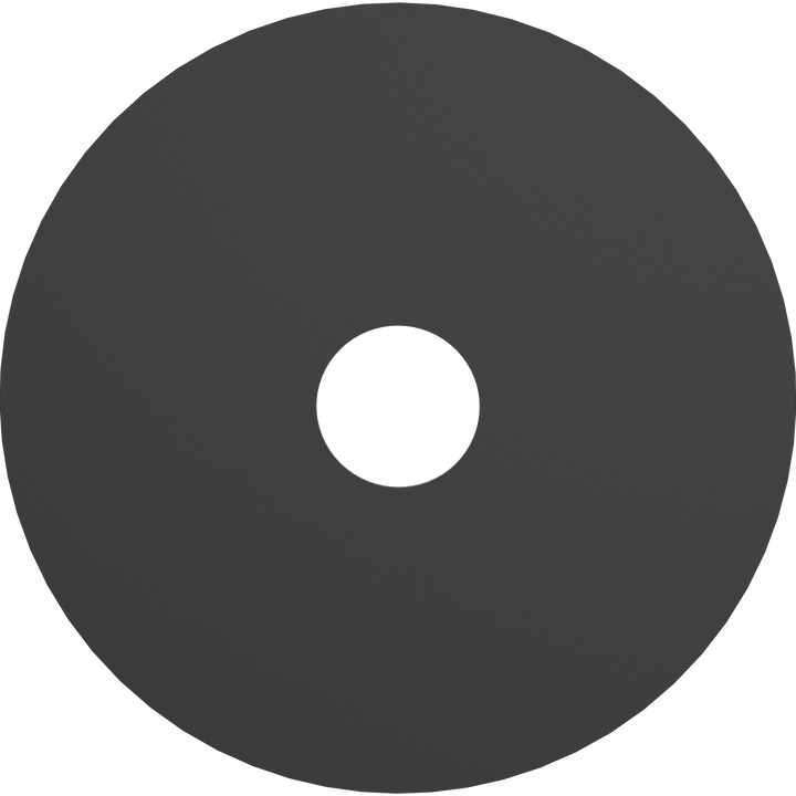 Calibo Crest 300mm Round Back Plate Only Black ACCESSORIES