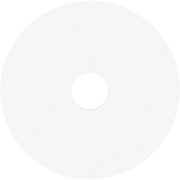 Calibo Crest 300mm Round Back Plate Only White ACCESSORIES