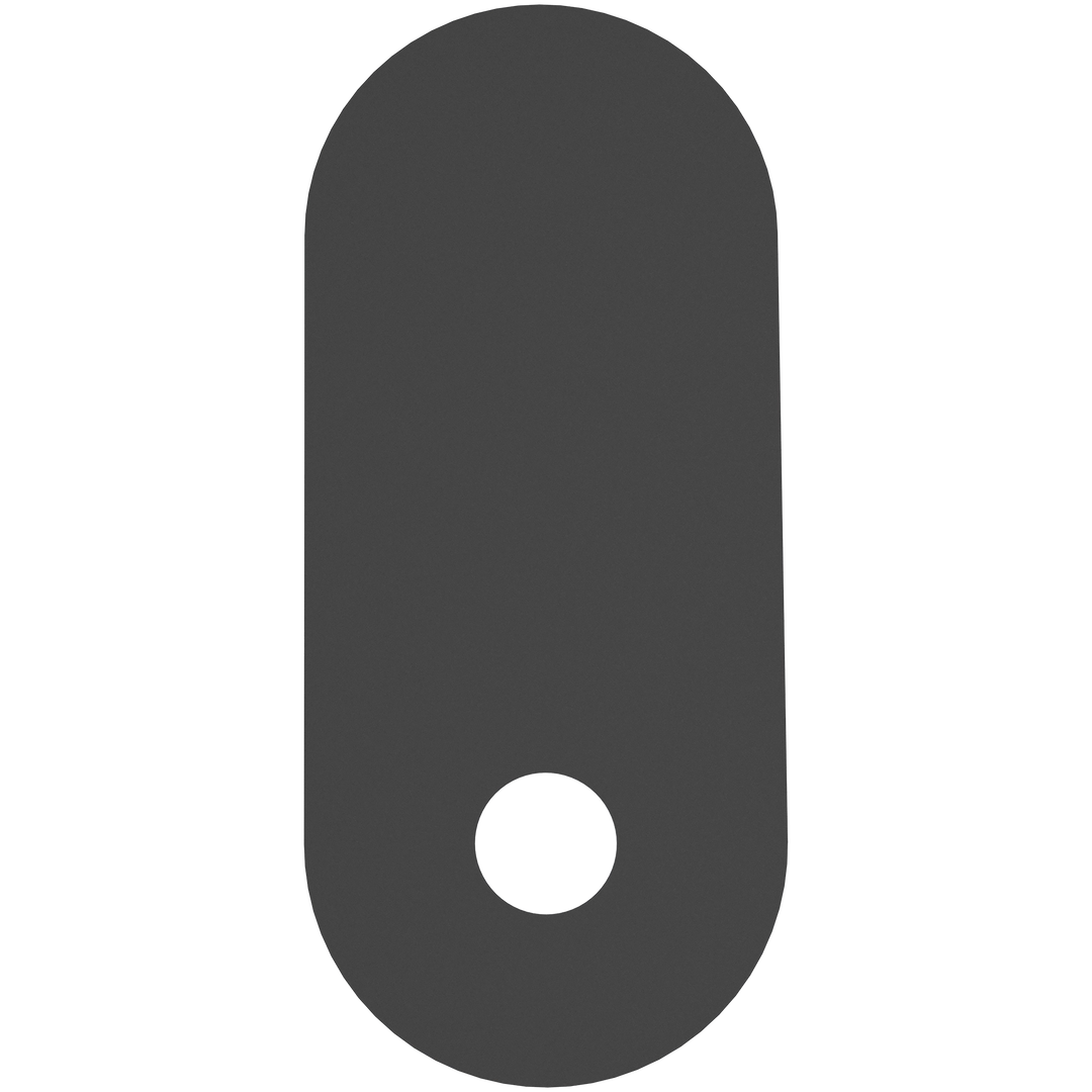 Calibo Crest 320mm Oval Back Plate Only Black ACCESSORIES