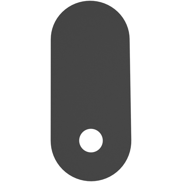 Calibo Crest 320mm Oval Back Plate Only Black ACCESSORIES