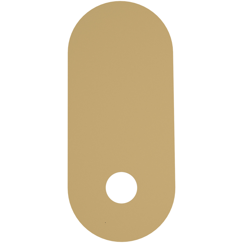 Calibo Crest 320mm Oval Back Plate Only Brass ACCESSORIES