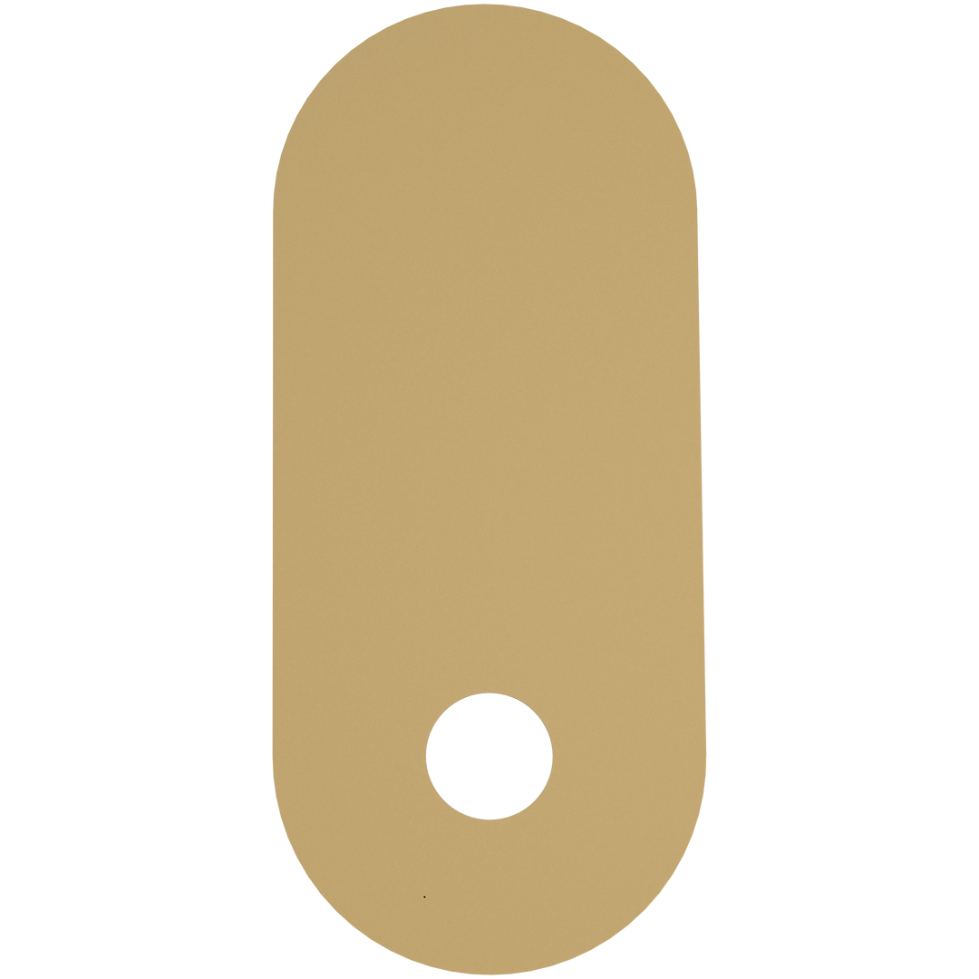 Calibo Crest 320mm Oval Back Plate Only Brass ACCESSORIES