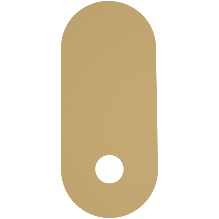 Calibo Crest 320mm Oval Back Plate Only Brass ACCESSORIES