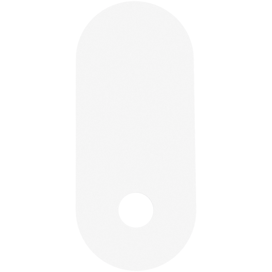 Calibo Crest 320mm Oval Back Plate Only White ACCESSORIES