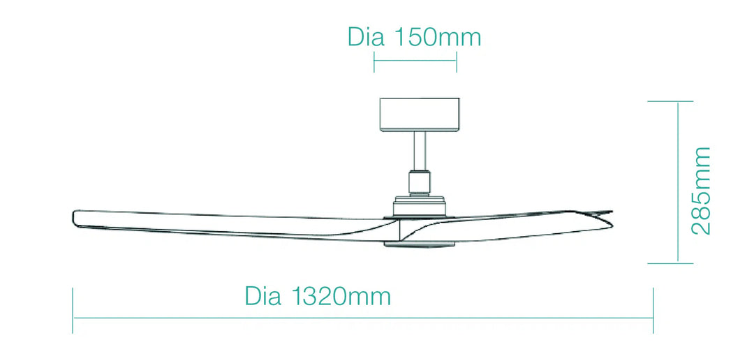 Cordoba DC 52″ Smart Ceiling Fan With WIFI Remote Control+LED light Ceiling Fan