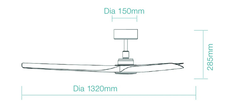 Cordoba DC 52″ Smart Ceiling Fan With WIFI Remote Control+LED light Ceiling Fan