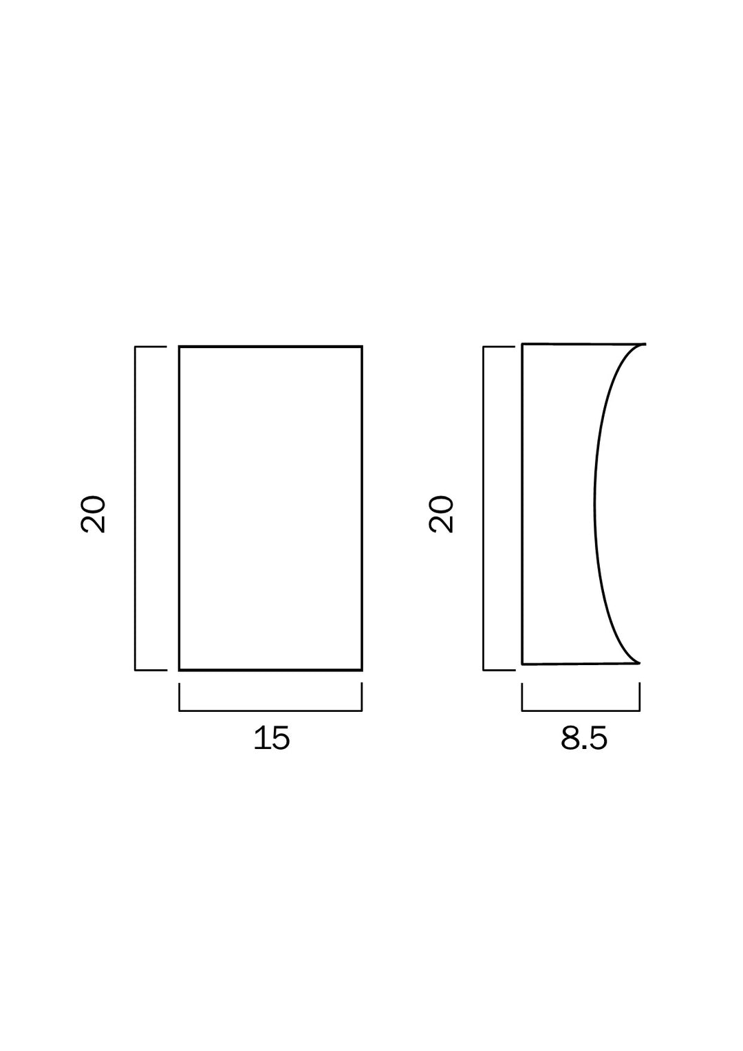 DASH EXTERIOR 2 WALL LIGHT WALL LIGHT